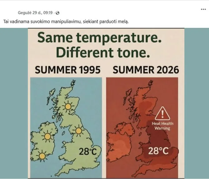 Screenshot from Facebook