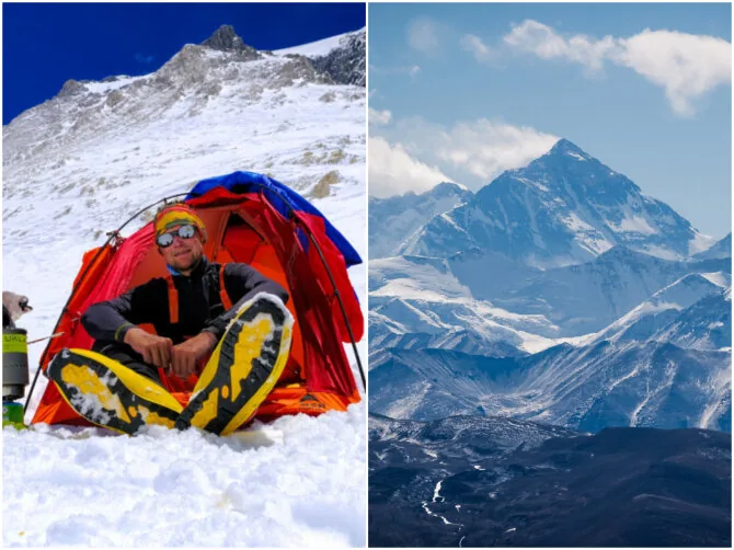 Lietuvos šaulių sąjungos / Shutterstock nuotr. / „15min“ fotomontažas/Saulius Damulevičius pradeda kelionę į Everestą