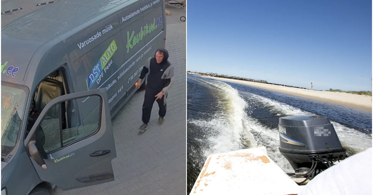 In Klaipėda, a motorboat with an engine was stolen from a salon: the recorded actions were surprising
