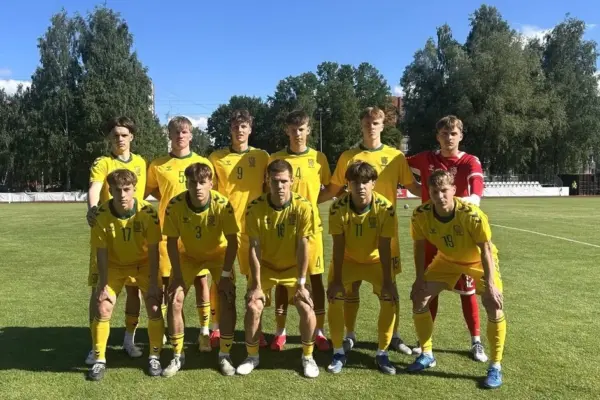Lithuanian football youth lost to Estonians
