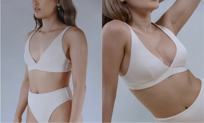 Photo by „Mia Femtech“/Before and after the „Mia Femtech“ breast harmonization procedure