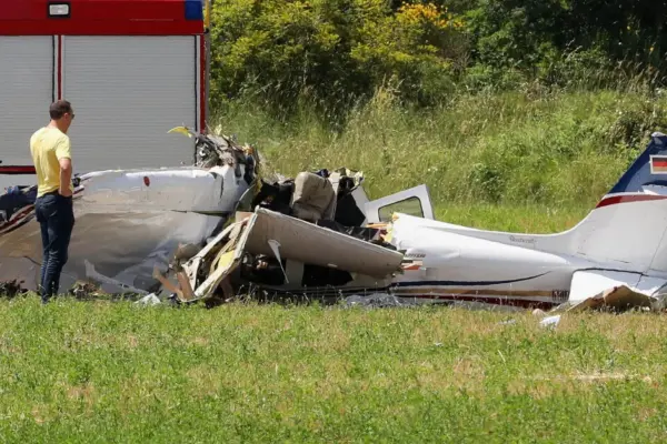 Plane crash in Croatia: 4 people died