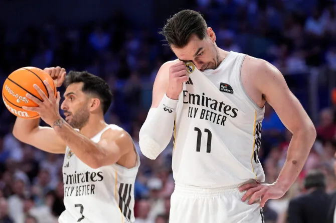 Scanpix photo/Mario Hezonja and other Real Madrid basketball players unexpectedly eliminated in the Spanish league quarterfinals.