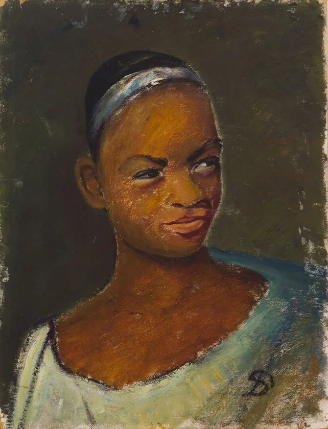 Organizers' photo/Portrait of Pranas Domšaitis' girl, 1953