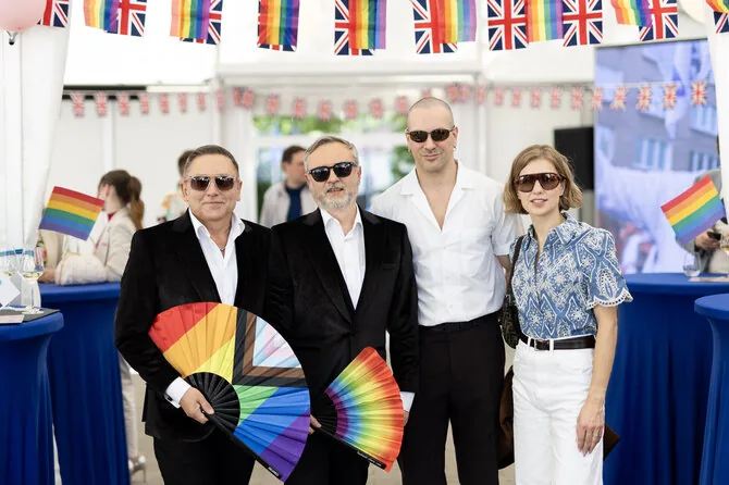 Lukas Balandis / BNS nuotr./Priėmimas „Lithuanian Pride“ festivalio atidarymo proga.