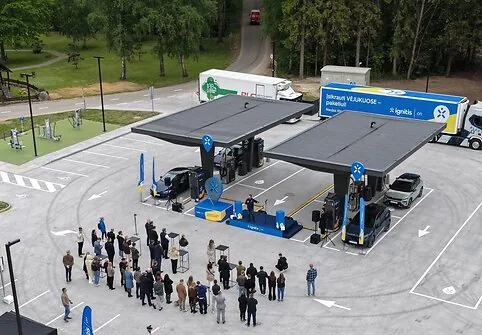 Next-generation „Ignitis ON“ charging park in Vėjukai