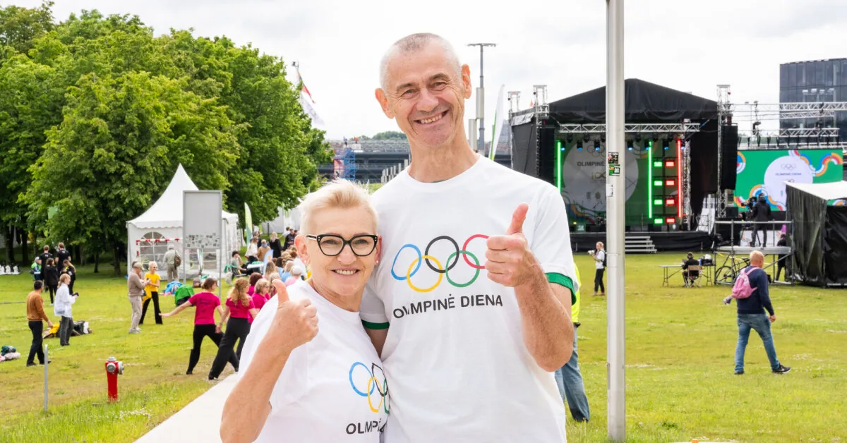 Olympic Day started on Kaunas Nemunas Island