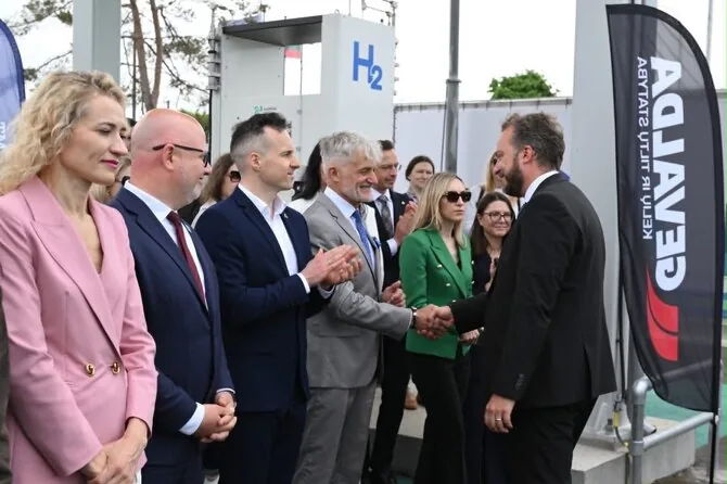 A.Kubaitis photo/Green hydrogen production plant and station opened in Klaipėda Port