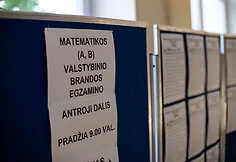 Graduates take the state mathematics exam