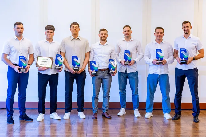 Photo by Evaldas Šemiotas/Lithuanian handball season awards took place in Vilnius.