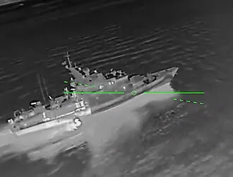 Drones attacked a Russian FSB warship in occupied Crimea