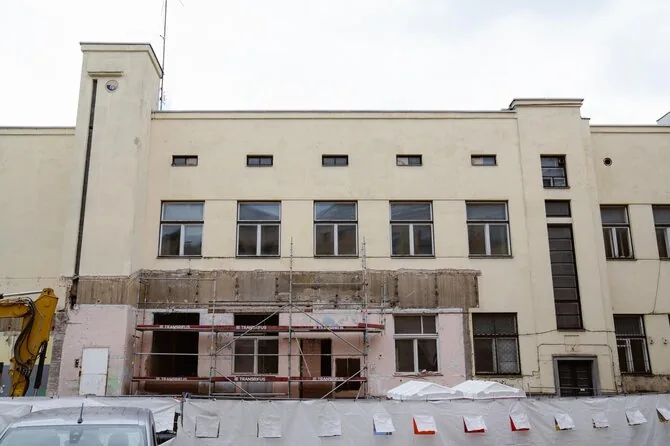Kultūros infrastruktūros centro nuotr./Kauno centrinis paštas iš kiemo