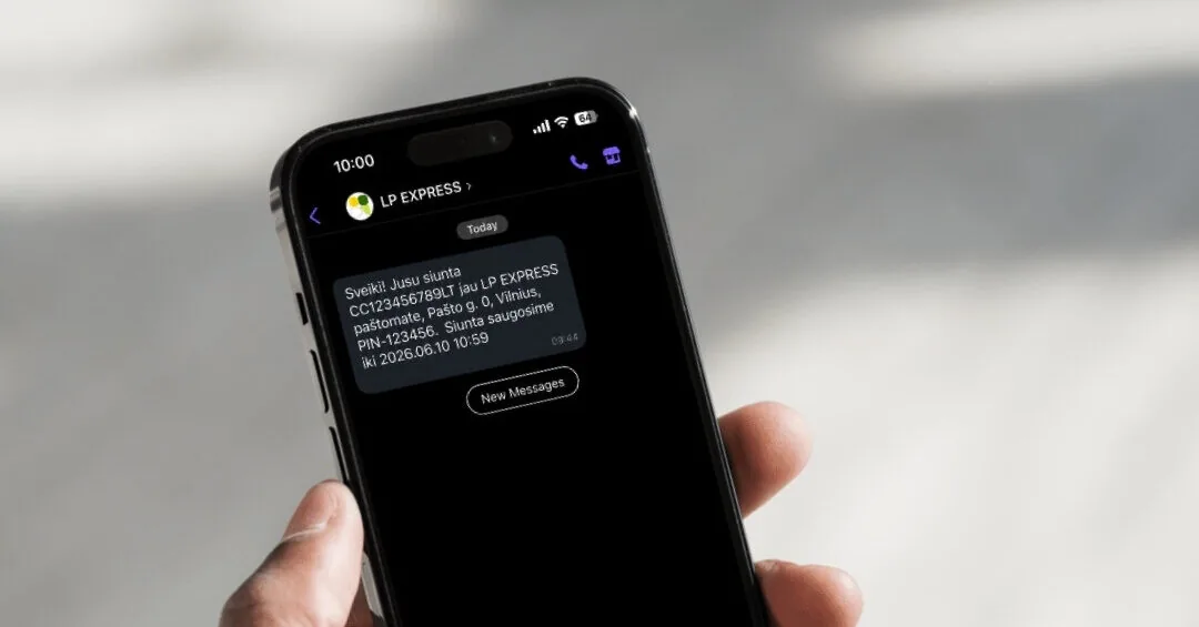 Don't be surprised: LP Express will inform about the received shipment in a new way