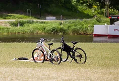 Vilnius residents enjoy a hot Wednesday afternoon
