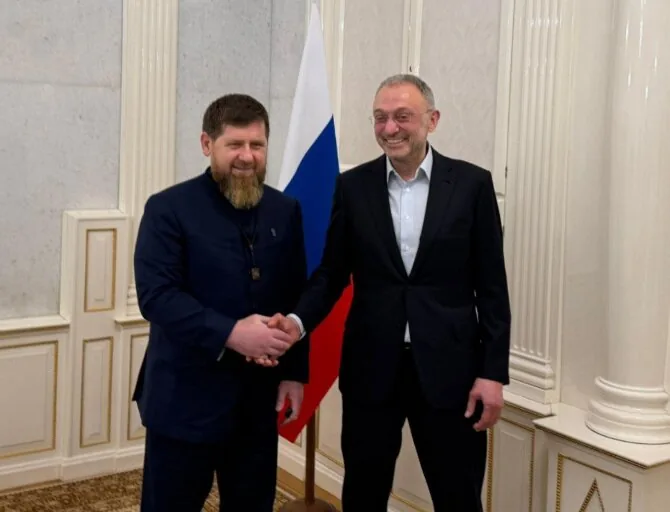 R.Kadyrov's Telegram photo/Ramzan Kadyrov, Suleiman Kerimov
