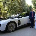 Pope Leo and Ferrari Luce