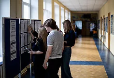 Graduates take the state mathematics exam