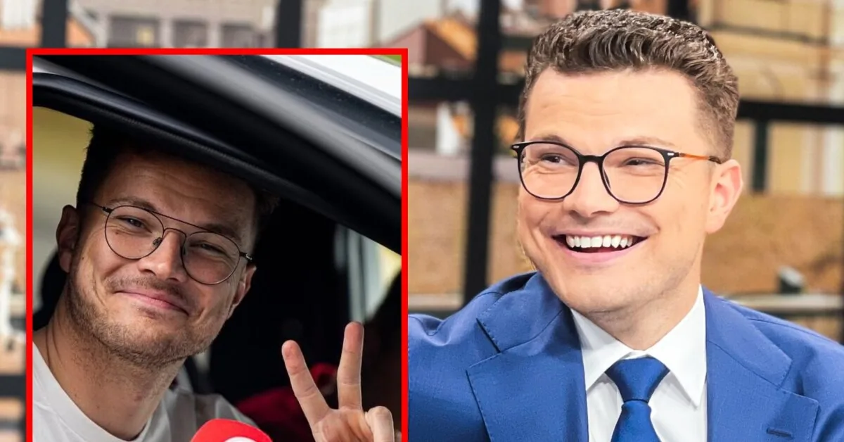 A special occasion to celebrate for TV show host Adomas Grinius