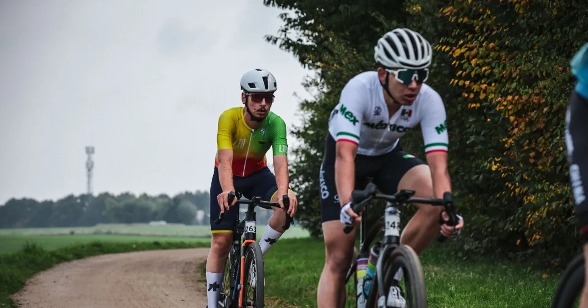 A Lithuanian cyclist participated for the first time in the prestigious gravel race