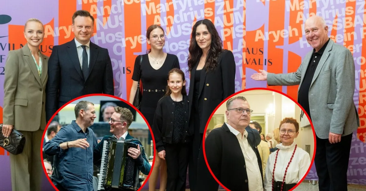 Martynas Levickis and the orchestra conducted by Modesto Pitrėnas opened the Vilnius Festival: among the guests – the maestro's family