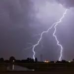 Warning: locally heavy rain