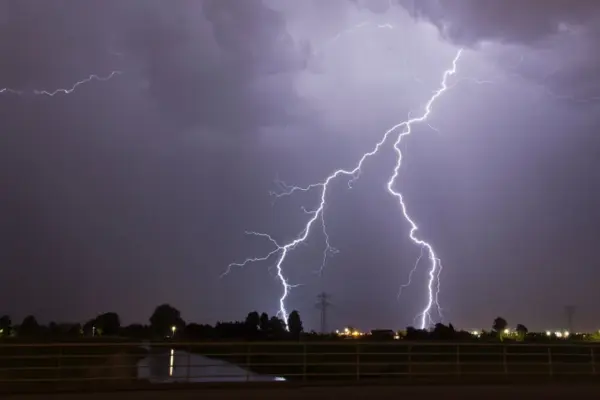 Warning: locally heavy rain
