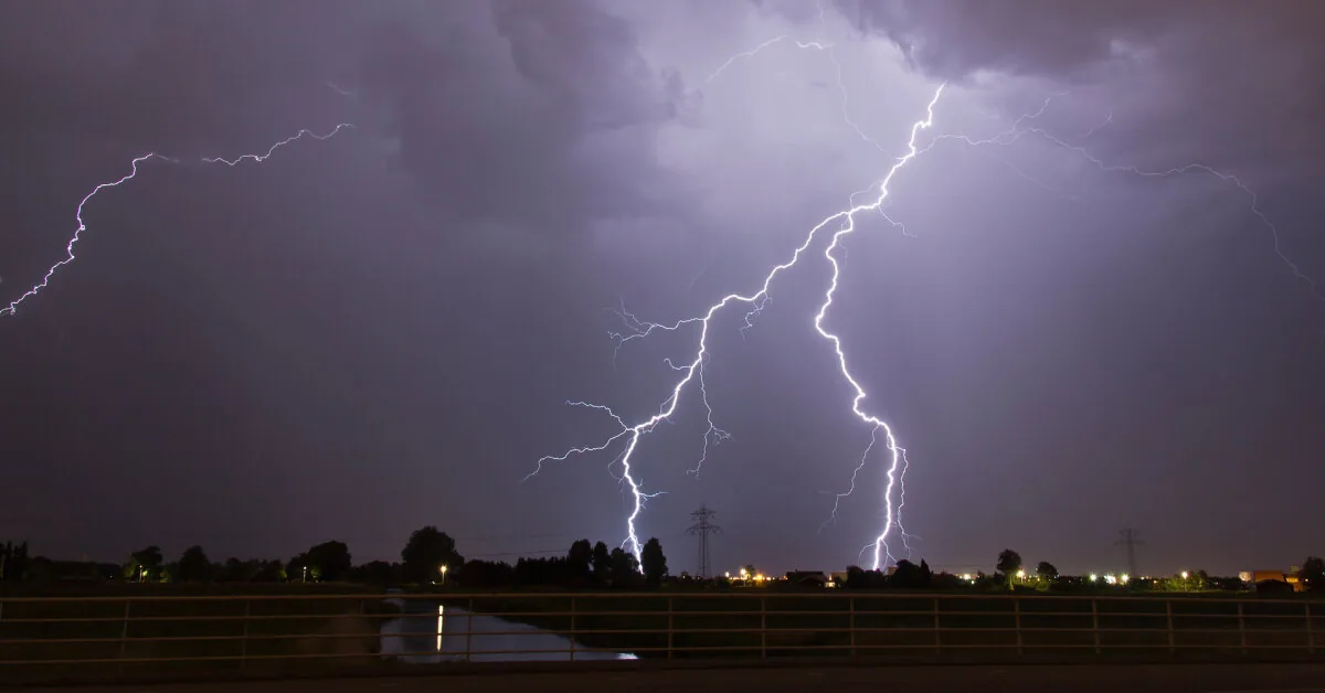 Warning: locally heavy rain