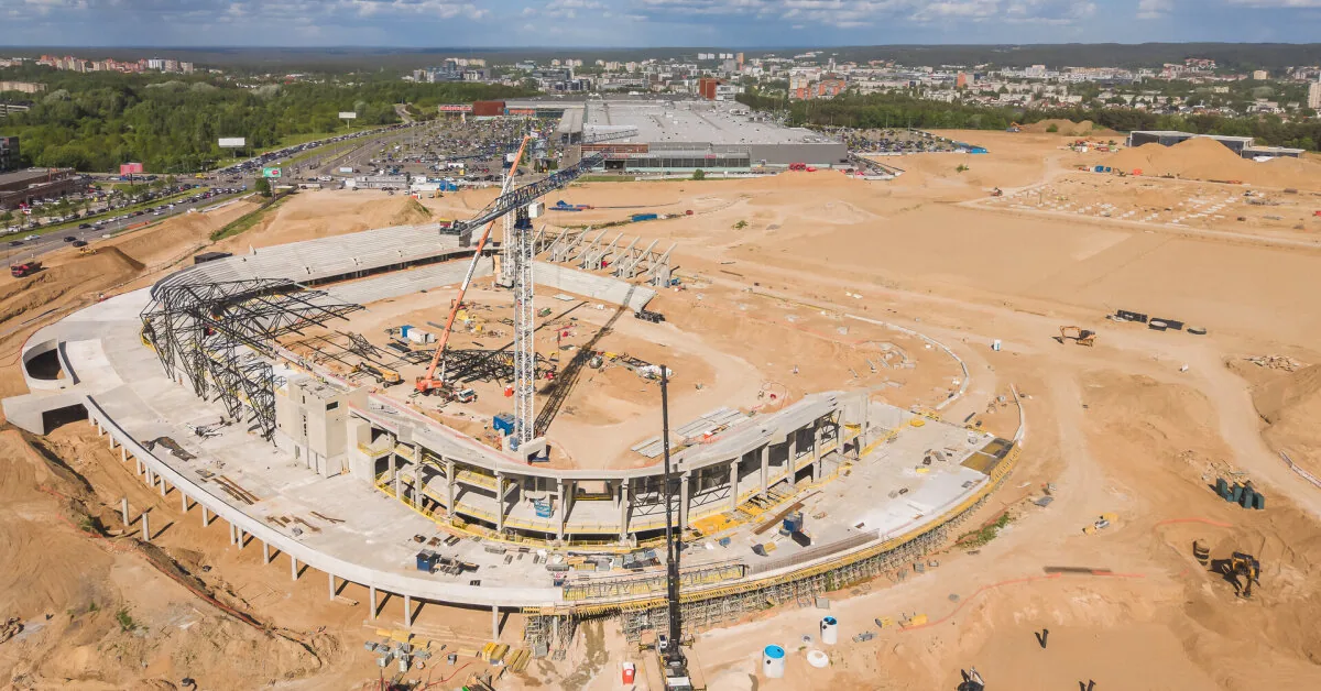 One of the most challenging stages has begun at the National Stadium: the character of the structure is starting to emerge