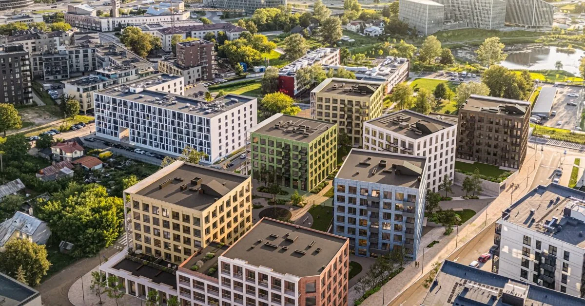 New neighborhood in Šnipiškės expands: four more houses completed