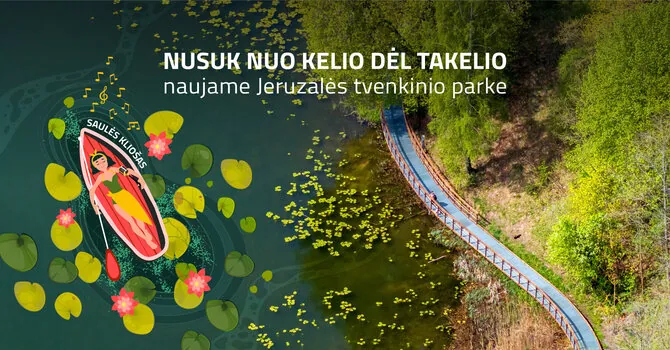 Vilnius city municipality photo / Jeruzalės Pond Park opening – 'Saulės Kliošo' concert on the water
