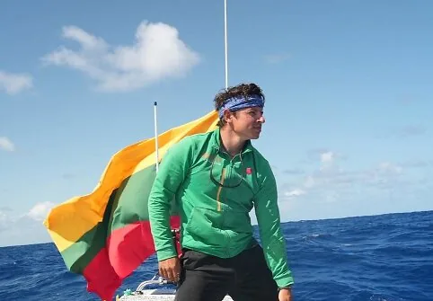 Aurimas Valujavičius's journey across the Atlantic