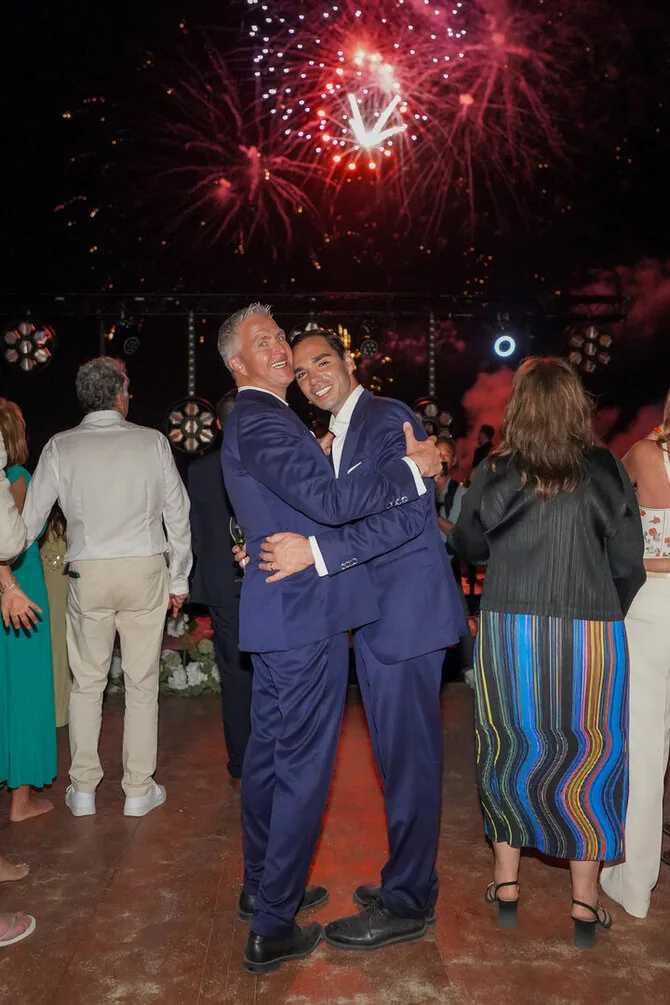 Vida press photo/Ralf Schumacher and Étienne Bousquet-Cassagne's wedding moment