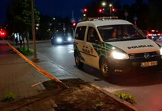 Car drove into a hotel