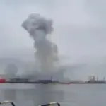 Marine drone explosion in Romanian port