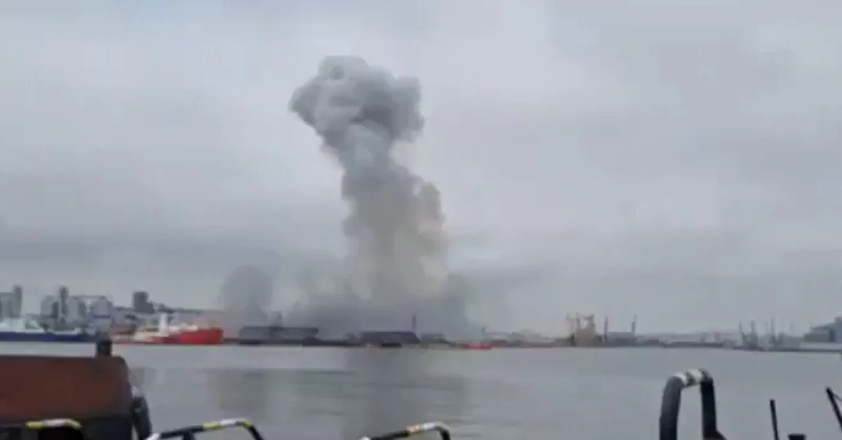 Marine drone explosion in Romanian port