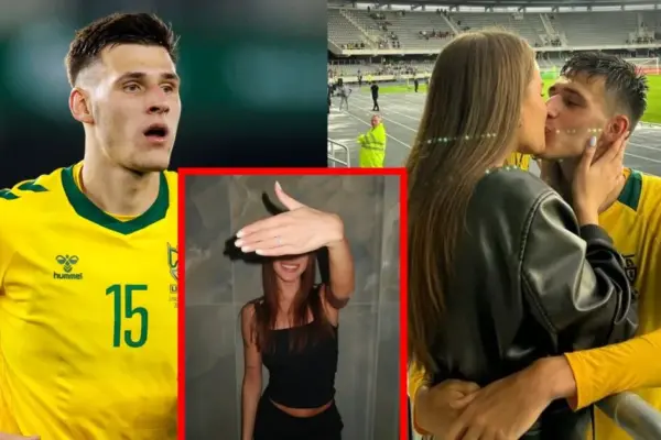 Footballer Gvidas Gineitis proposed to his beloved Viltė after 4 years of relationship: the engagement – in a very important place
