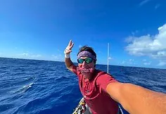 Aurimas Valujavičius's journey across the Atlantic