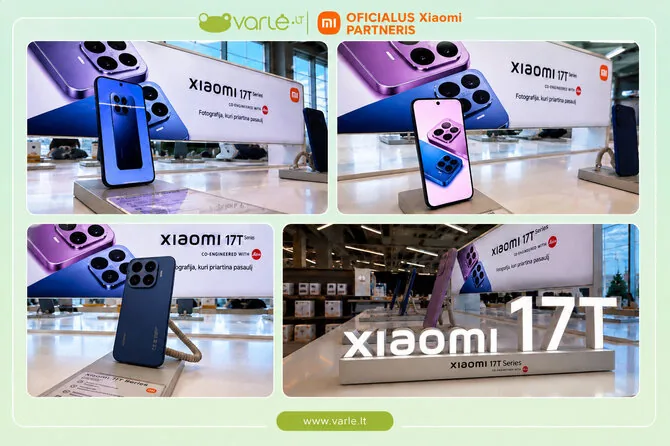 „Varlė.lt“ nuotr./Telefonas vietoj fotoaparato? „Xiaomi 17T“ serija kelia kartelę mobiliajai fotografijai