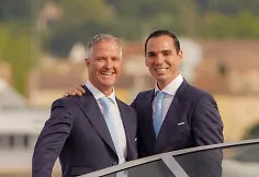 Ralf Schumacher and Étienne Bousquet-Cassagne's wedding moment
