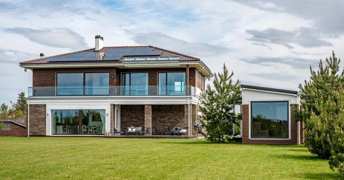 From the balcony – a house worth more than a million: has a private beach
