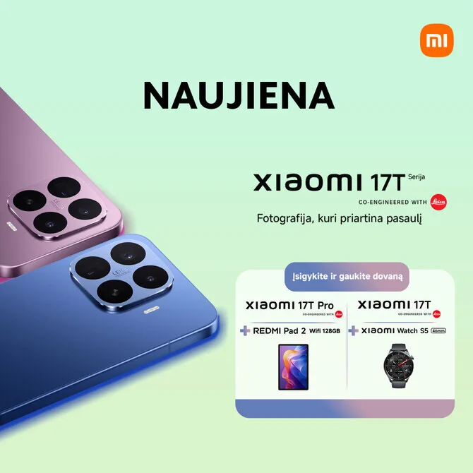 „Varlė.lt“ nuotr./„Xiaomi 17T“