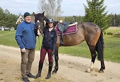 "Baltadvaris Horses", D. Pumputis with daughter