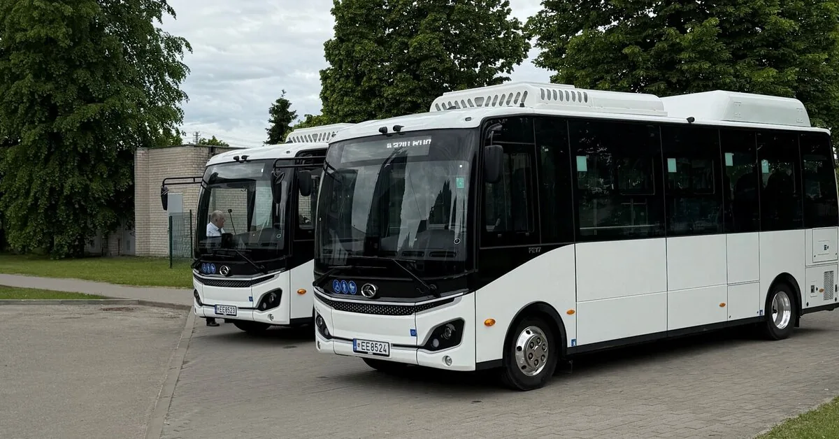 Two new electric buses operate in Kazlų Rūda municipality