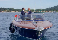 Ralf Schumacher and Étienne Bousquet-Cassagne's wedding moment