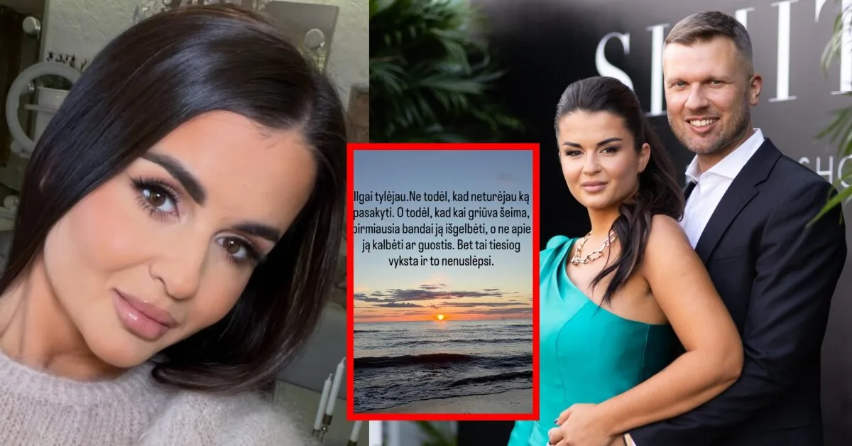 Simona Lipnė broke the silence – announced her divorce from husband Mindaugas: "Today I am in immense pain"