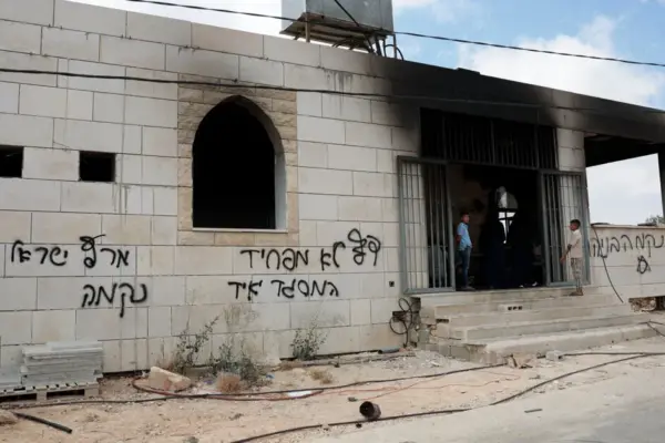 In the West Bank, Israeli settlers set fire to two mosques