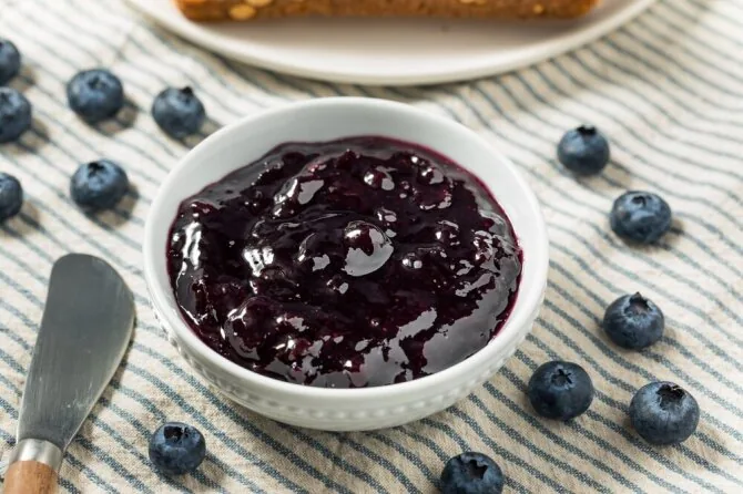 Shutterstock photo/Blueberry jam