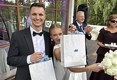 The highlight of the wedding in Kaunas was M1's 'Silkutė'