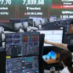 Stock markets were hit by 'a perfect storm', oil prices eased slightly