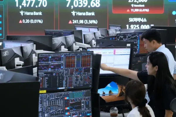 Stock markets were hit by 'a perfect storm', oil prices eased slightly